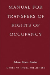 Manual For Transfers Of Rights Of Occupancy (Pb)