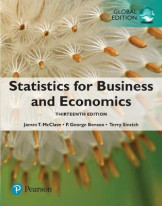 Statistics for Business and Economics, Global Edition (Thirteenth Edition)